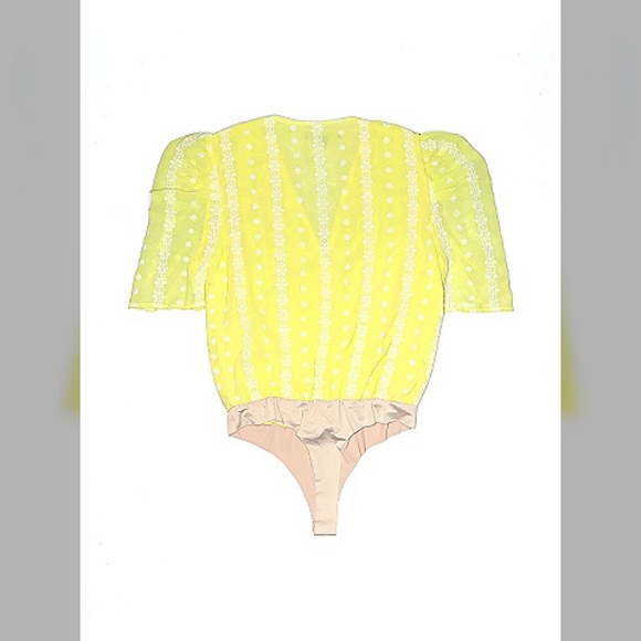 Strut & Bolt “Sweetest of the Day” Yellow Bodysuit - Size Large - Picture 3 of 8